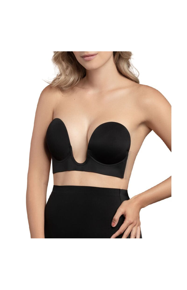BYE-BRA - REGGISENO SENZA MANIGLIE EN U NERO COPPA A