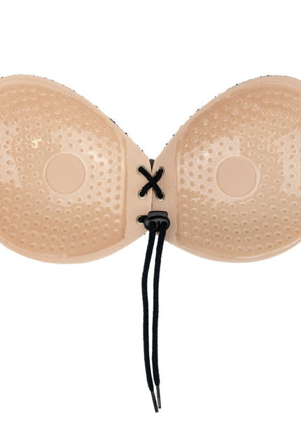 BYE-BRA - REGGISENO ADESIVO INTRECCIATO E RICAMATO COPPA A