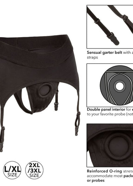 CALEXOTICS - PERIZOMA SENZA SFILATURA CON GIARRETTIERA S/M