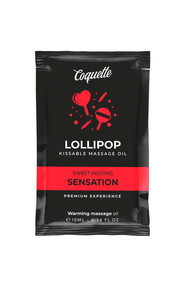 COQUETTE CHIC DESIRE - OLIO DA MASSAGGIO POCKET KISSABLE CON EFFETTO CALORE LOLLIPOP 10 ML
