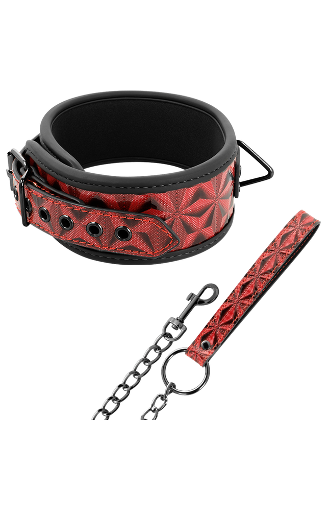 BEGME - COLLARE IN PELLE VEGANA PREMIUM RED EDITION CON FODERA IN NEOPRENE