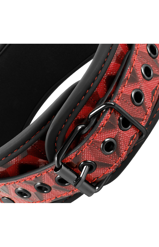 BEGME - COLLETTO RED EDITION CON MORSETTI PER CAPEZZOLI CON FODERA IN NEOPRENE