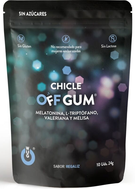 WUG GUM - SENZA VALERIANA, TRIPTOFANO, MELISSA E MELATONINA 10 UNITÀ