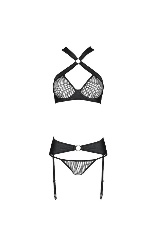 PASSIONE - SET AMANDA IN PELLE ECOLOGICA S/M