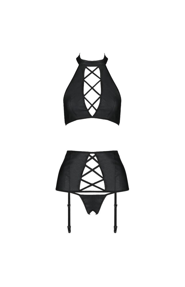 PASSION - SET NANCY IN PELLE ECOLOGICA S/M