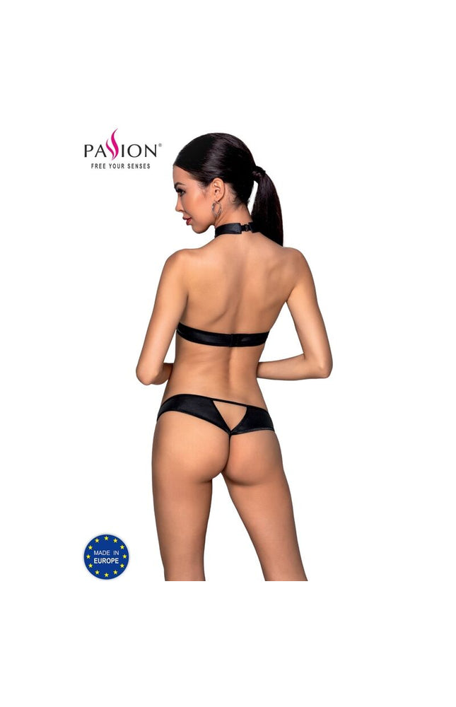 PASSIONE - SET MALWIA IN PELLE ECOLOGICA S/M