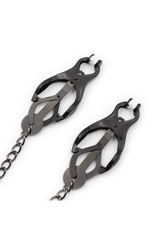 OHMAMA FETISH - Pinze per capezzoli giapponesi con catena nera