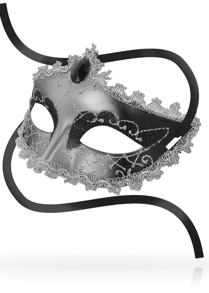 OHMAMA - MASCHERE MASCHERA NERA DIAMOND GRIGIA