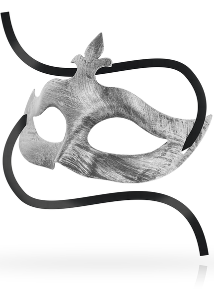 OHMAMA - MASCHERE MASCHERA FIORE DE LIS ARGENTO