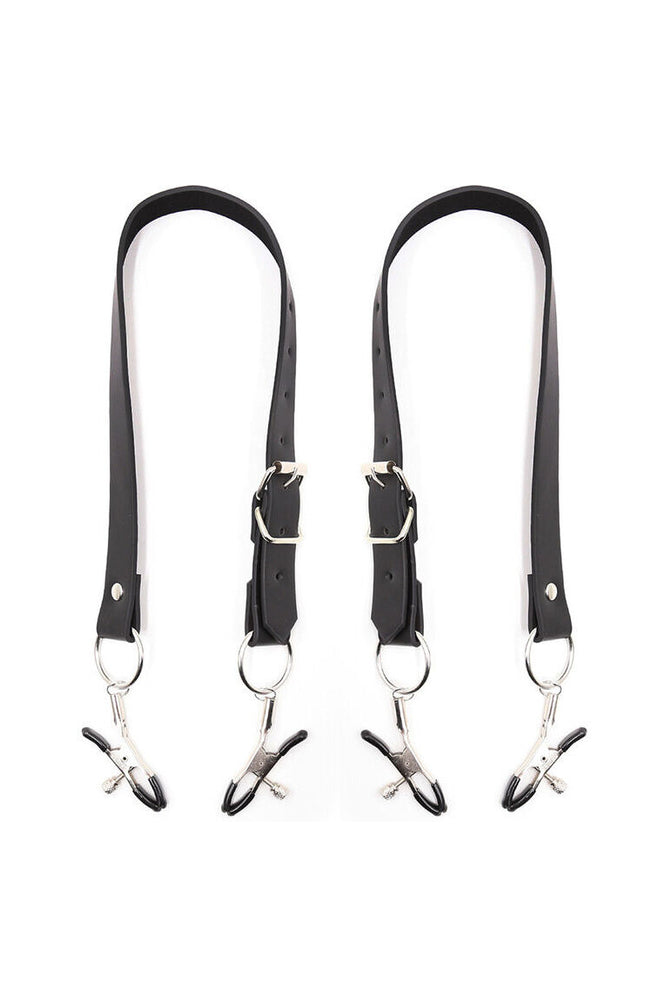 OHMAMA FETISH - PINZE PER CLITORIDE CON CINGHIE PER GAMBE