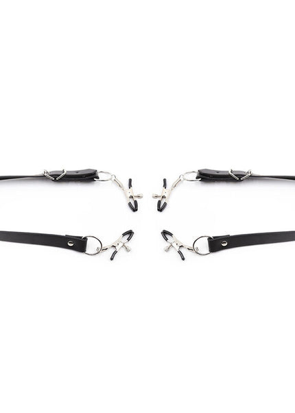 OHMAMA FETISH - PINZE PER CLITORIDE CON CINGHIE PER GAMBE