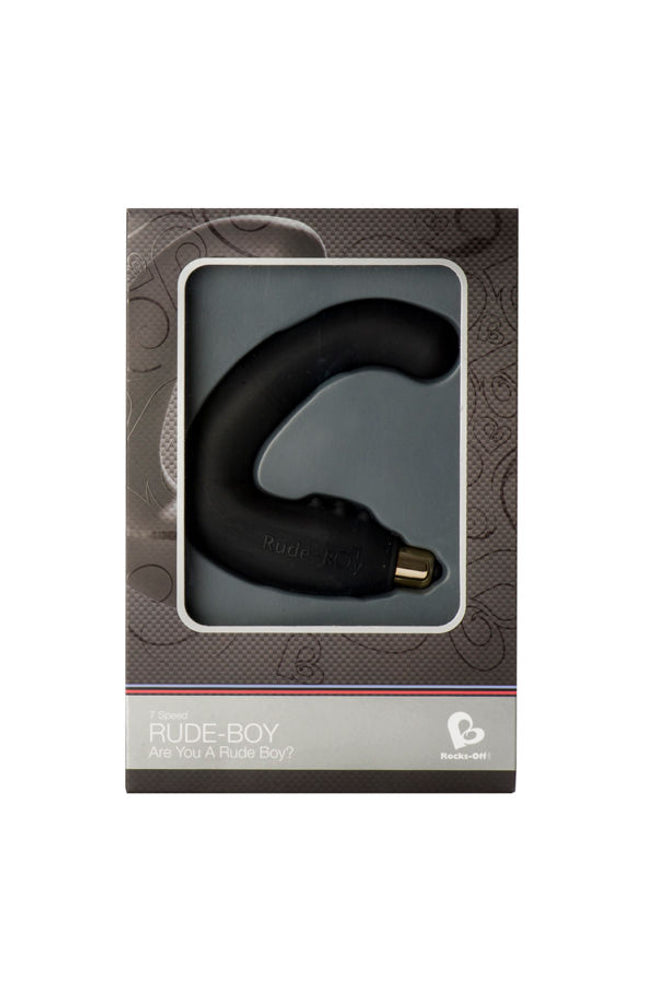 ROCKS-OFF - MASSAGGIATORE PUNTO G MASCHIO RUDE-BOY 7 V NERO 