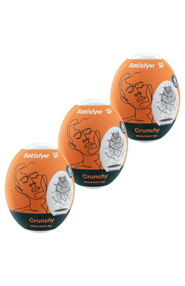 SATISFYER - 3 UOVA MASTURBATORI CRUNCHY