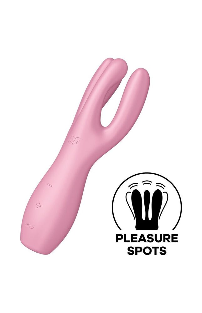 SATISFYER - VIBRATORE THREESOME 3 ROSA