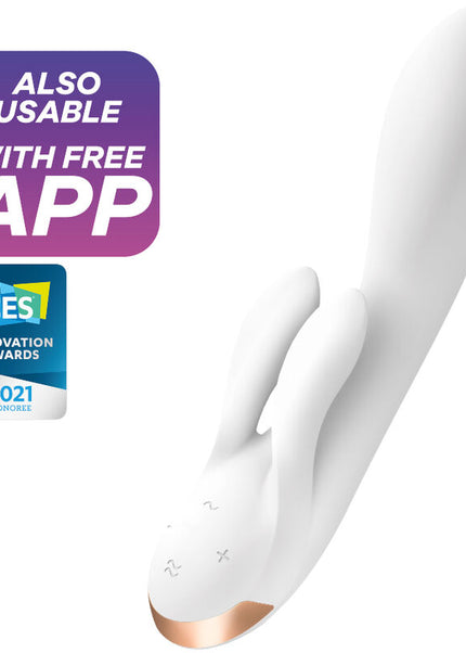 SODDISFACENTE - APP VIBRATORE DOPPIO FLEX BIANCO
