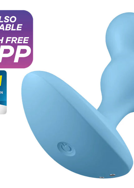 SATISFYER - APP PLUG VIBRANTE DEEP DIVER GRIGIO