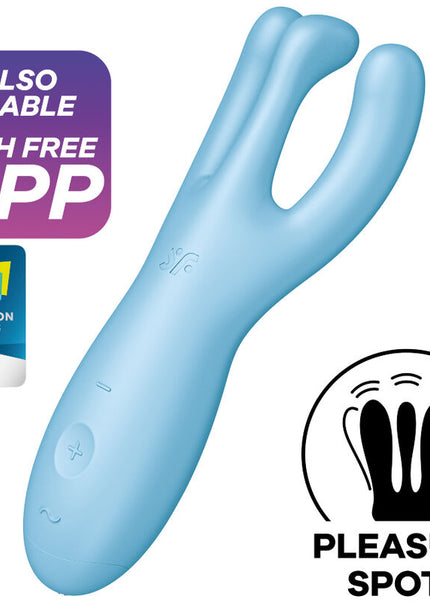 SATISFYER - APP THREESOME 4 VIBRATORE ROSA