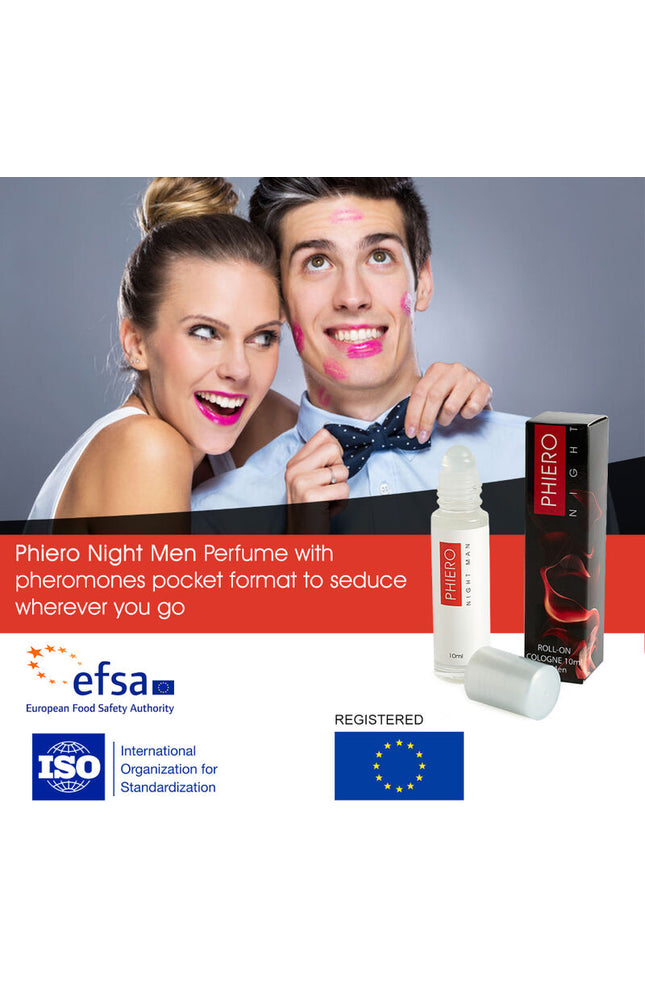 500 COSMETICI - PHIERO NIGHT MAN PROFUMO AI FEROMONI DA UOMO CON ROLL-ON