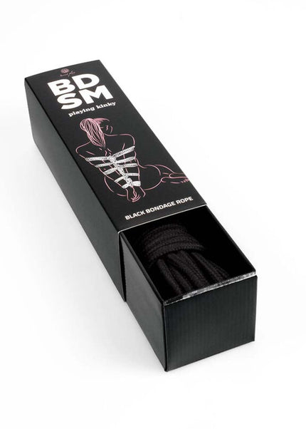 SECRETPLAY - BLACK BONDAGE ROPE COLLEZIONE BDSM