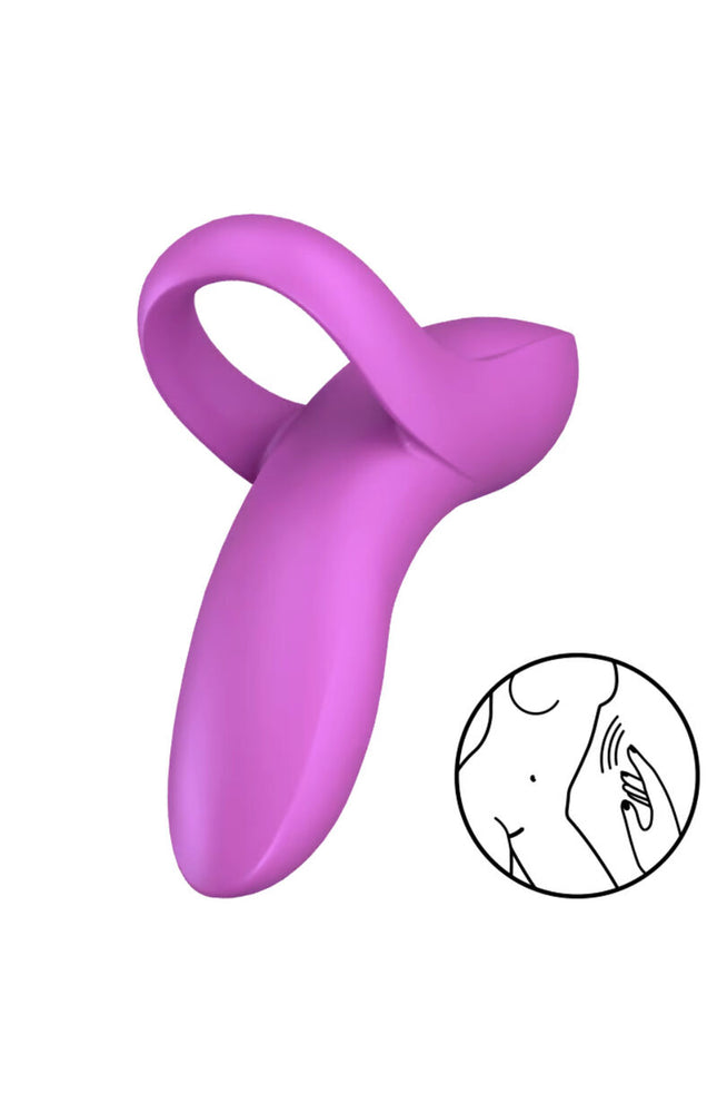 SATISFYER - VIBRATORE DA DITO BOLD LOVER BIANCO