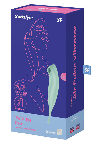 SATISFYER - STIMOLATORE E VIBRATORE TWIRLING PRO+ ROSSO