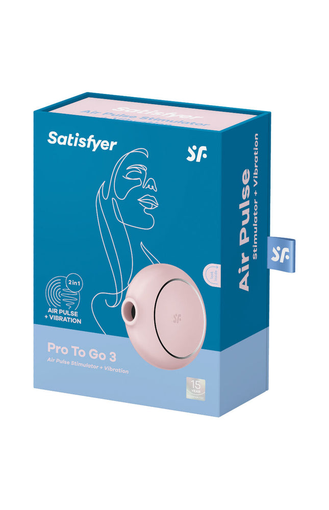 SATISFYER - STIMOLATORE E VIBRATORE A DOPPIO PRO TO GO 3 NERO