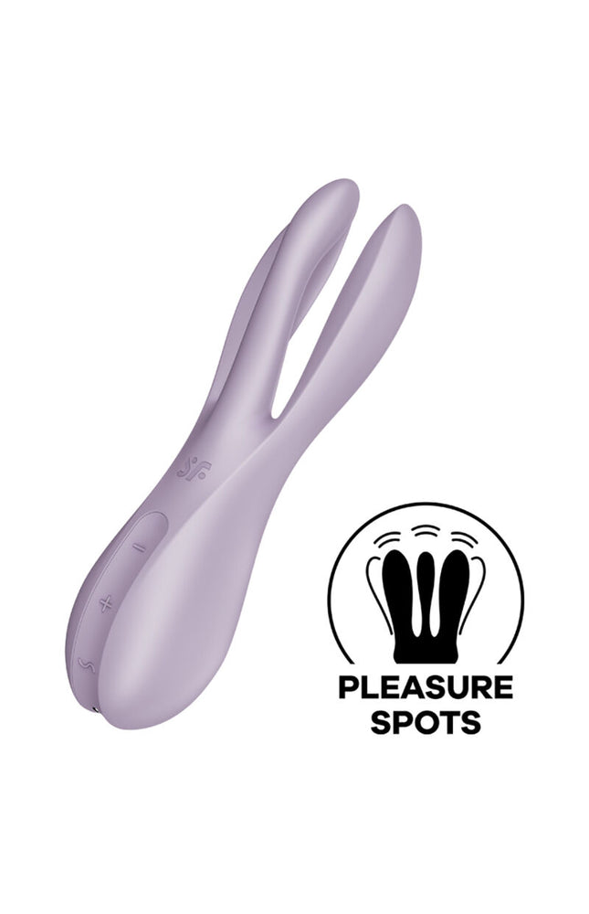 SATISFYER - VIBRATORE THREESOME 2 NERO