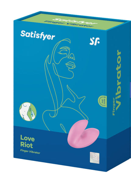 SATISFYER - VIBRATORE DA DITA LOVE RIOT VIOLA