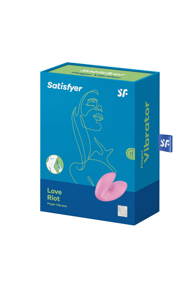 SATISFYER - VIBRATORE DA DITA LOVE RIOT VIOLA