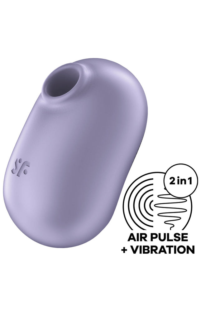 SATISFYER - PRO TO GO 2 DOPPIO STIMOLATORE E VIBRATORE VIOLA