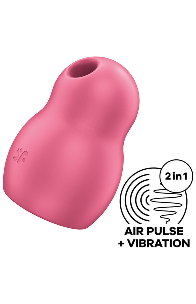 SATISFYER - PRO TO GO 1 DOPPIO STIMOLATORE E VIBRATORE ROSSO