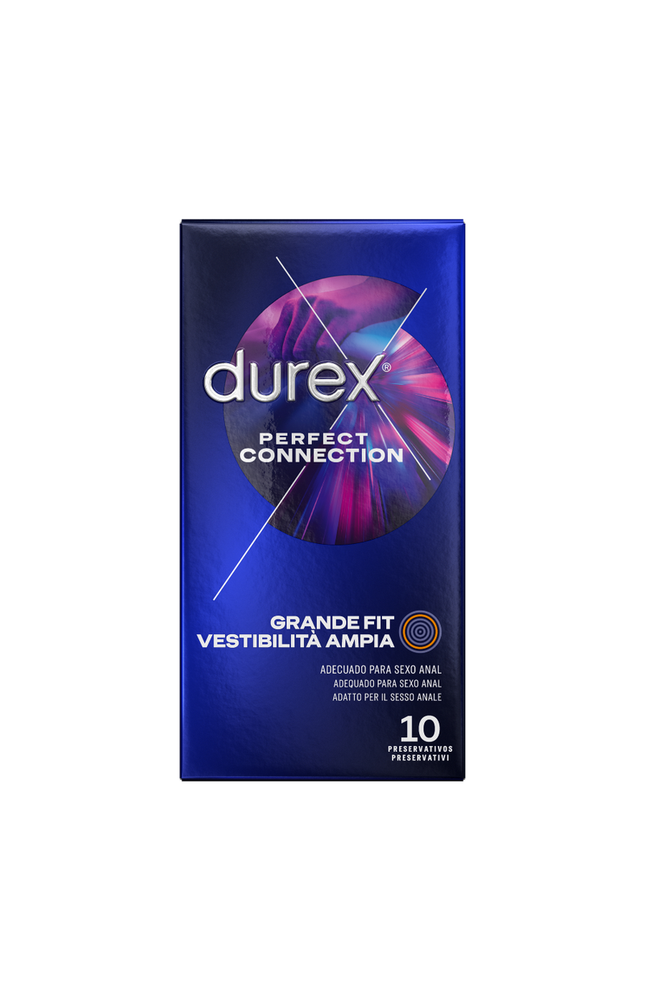 DUREX - CONNESSIONE PERFETTA SILICONE EXTRA LUBRIFICAZIONE 10 UNITÀ