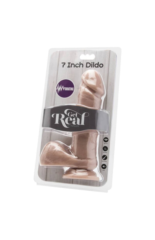 GET REAL - DILDO 18 CM CON VIBRATORE PER SFERE
