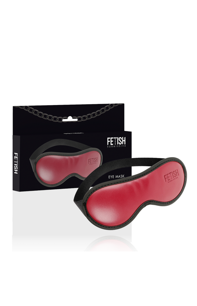 FETISH SUBMISSIVE DARK ROOM - MASCHERA VEGANA IN PELLE CON FODERA IN NEOPRENE