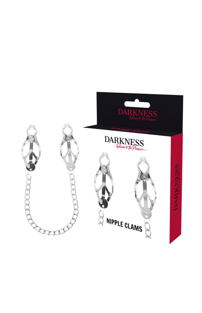 OSCURITÀ - PINZA PER CAPEZZOLI IN METALLO CON CATENA