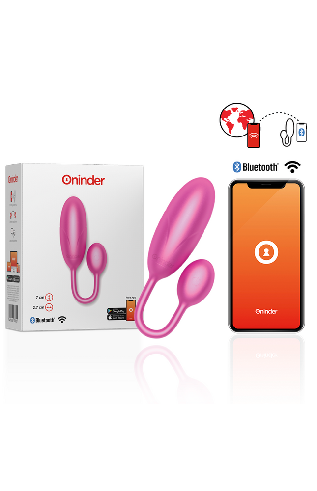 ONINDER - UOVO VIBRANTE DENVER ROSA 7 X 2,7 CM APP GRATUITA
