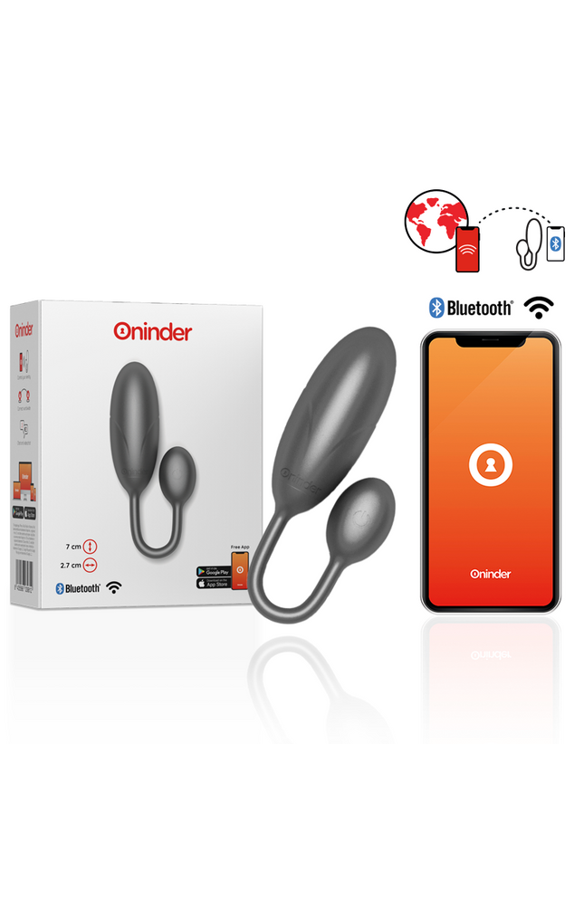 ONINDER - UOVO VIBRANTE DENVER ROSA 7 X 2,7 CM APP GRATUITA