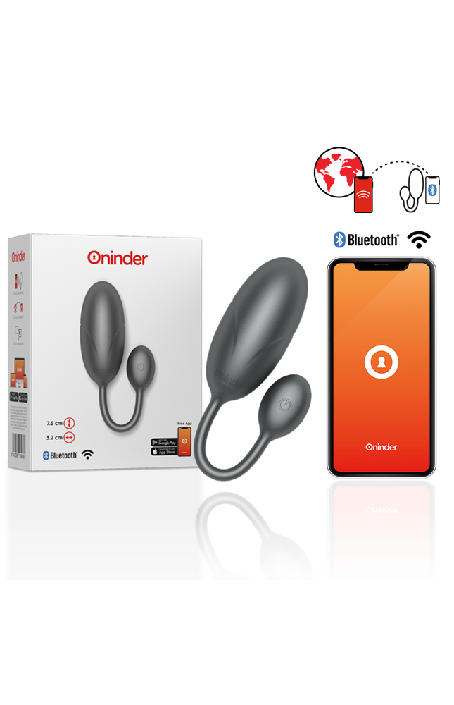 ONINDER - UOVO VIBRANTE TOKYO ROSA 7,5 X 3,2 CM APP GRATUITA