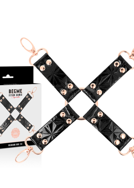 BEGME - CRAVATTA IN PELLE VEGANA BLACK EDITION