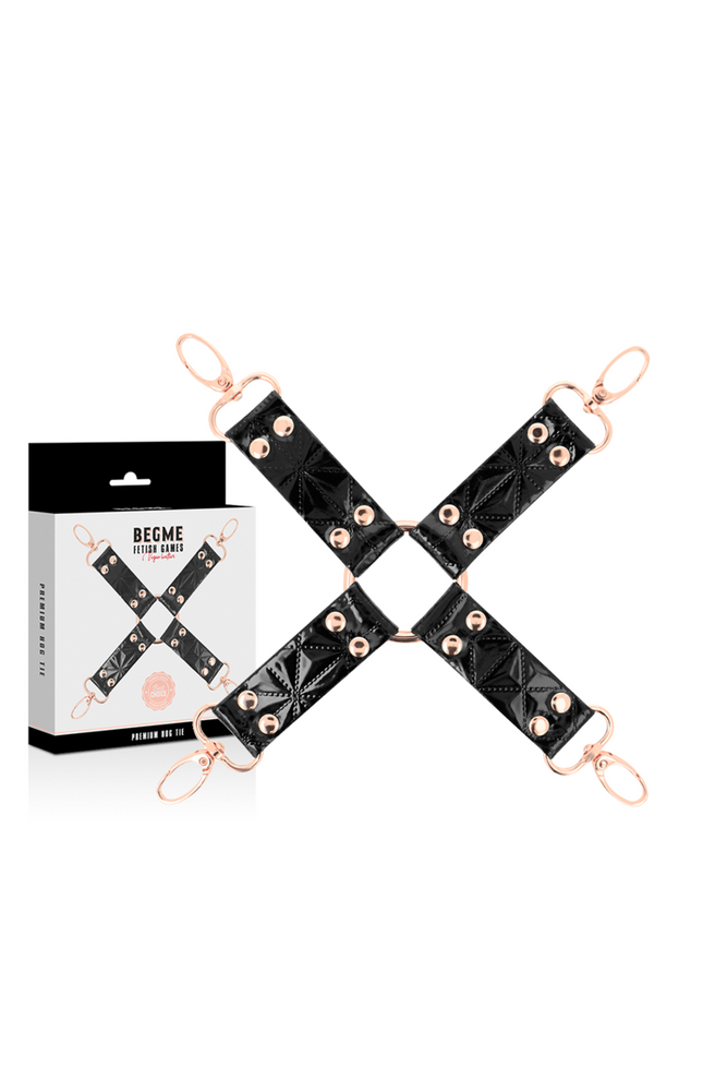 BEGME - CRAVATTA IN PELLE VEGANA BLACK EDITION