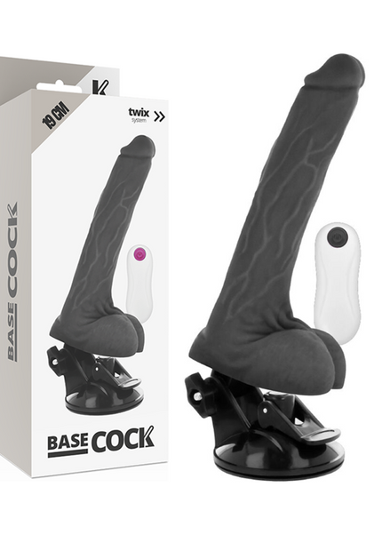 BASECOCK - VIBRATORE TELECOMANDO REALISTICO NATURALE 19 CM -O- 4 CM