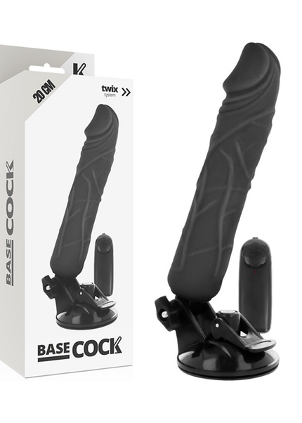 BASECOCK - VIBRATORE TELECOMANDO NATURALE REALISTICO 20 CM -O- 4 CM