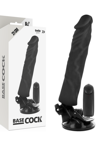 BASECOCK - VIBRATORE REALISTICO TELECOMANDO NATURALE 21 CM -O- 4 CM