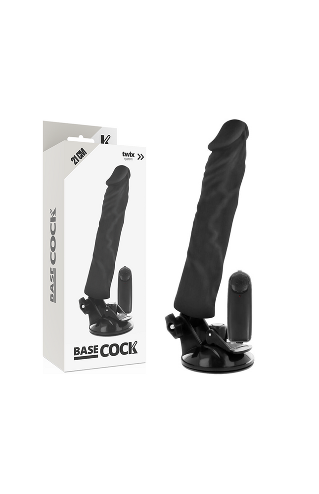 BASECOCK - VIBRATORE REALISTICO TELECOMANDO NATURALE 21 CM -O- 4 CM