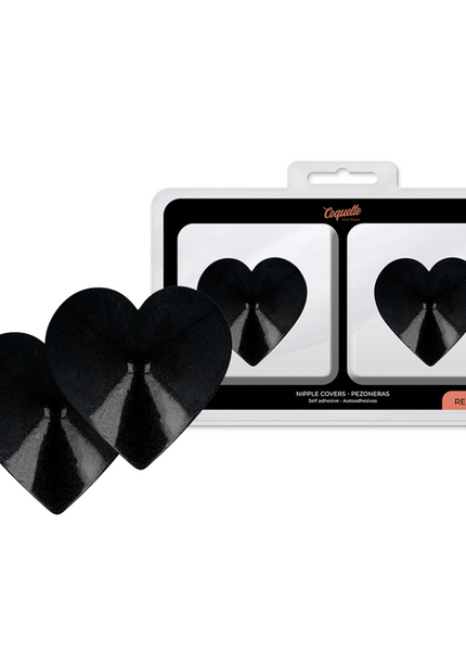 COQUETTE CHIC DESIRE - COPRI CAPEZZOLI BLACK HEARTS