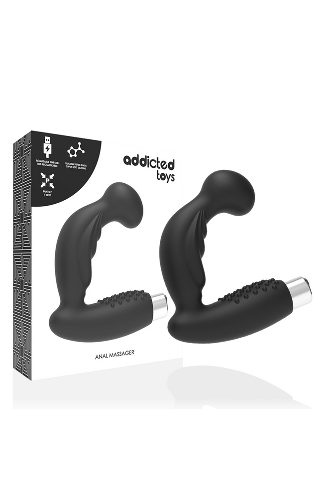 ADDICTED TOYS - VIBRATORE PROSTATICO RICARICABILE MODELLO 3 - NERO