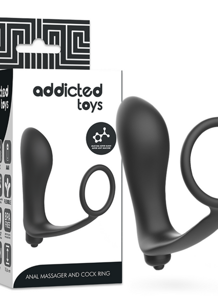ADDICTED TOYS - PLUG ANALE VIBRANTE CON ANELLO DEL PENE