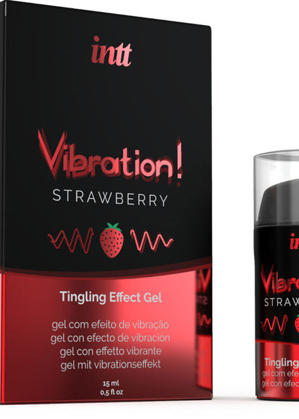 INTT - POTENTE GEL VIBRANTE LIQUIDO STIMOLANTE INTIMO FRAGOLA 15 ML