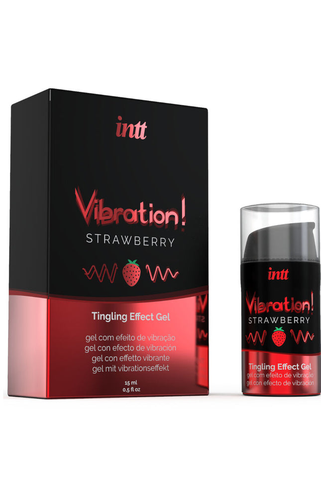 INTT - POTENTE GEL VIBRANTE LIQUIDO STIMOLANTE INTIMO FRAGOLA 15 ML