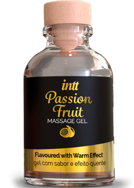 MASSAGGIO INTT E SESSO ORALE - GEL DA MASSAGGIO AL GUSTO DI FRUTTO DELLA PASSIONE CON EFFETTO CALORE